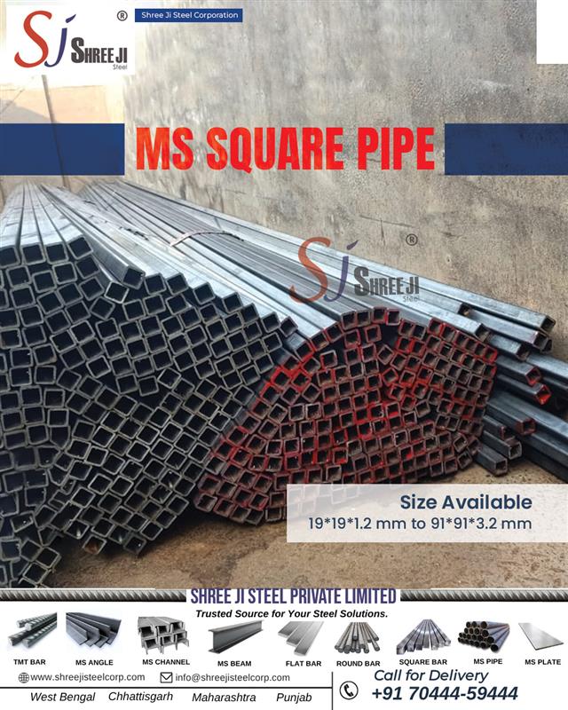 shreejisteel1's tweet image. 🏗️ 𝐌𝐒 𝐒𝐪𝐮𝐚𝐫𝐞 𝐏𝐢𝐩𝐞𝐬 by Shree Ji Steel Private Limited
Strength. Reliability. Performance.

#mssquarepipe #steelpipe #mspipes #mildsteelpipe #squaretubes #steelproducts #shreejisteel #structuralsteel #steelindustry #steelsupplier #premiumsteel #constructionmaterials