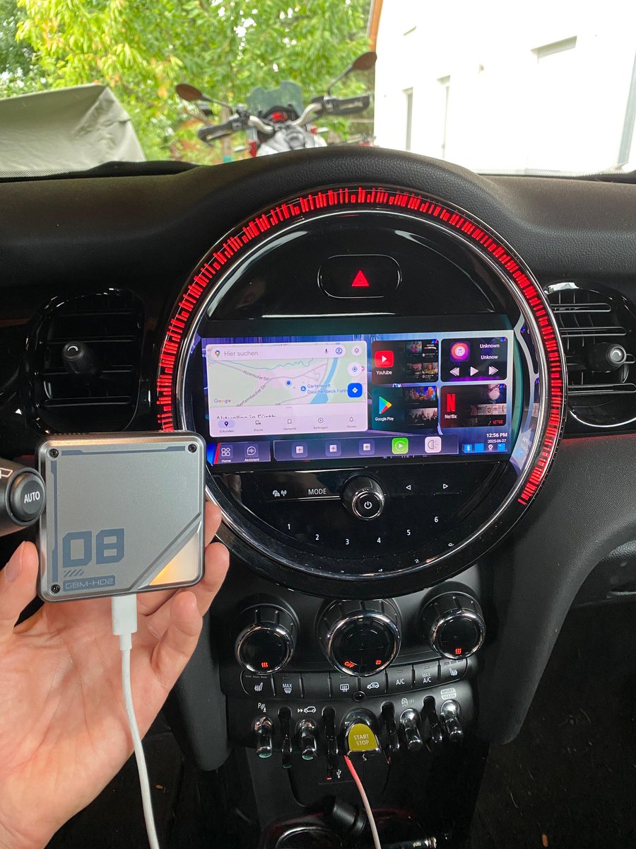 Endlich auch im BMW und MINI Netflix, Amazon Prime, YouTube uvm. streamen. 
Das Videoreview findet ihr auf meinem Youtube Kanal und den Link zum Produkt inkl. Rabattcode auf meiner Linktree Seite.
#bmw #minicooper #netflix #prime #youtube #videostreaming #tuning #auto #carplay
