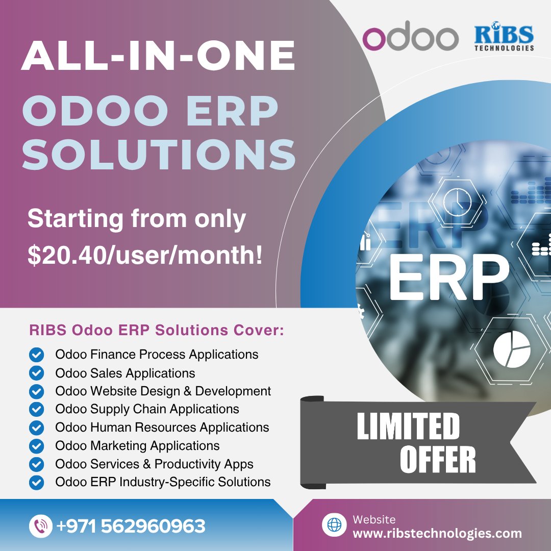 RIBSTechUAE's tweet photo. https://t.co/3hsptbnmtj 

#ribstechnologies #CRM #helpdeskticketingsystem #odoo #odooerp #software #OdooERP #odoodevelopment #odooimplementation #softwaredevelopment #softwaresolutions #softwarecompany #softwarecompanyuae #BusinessSoftware https://t.co/ob2Z8sSbh1