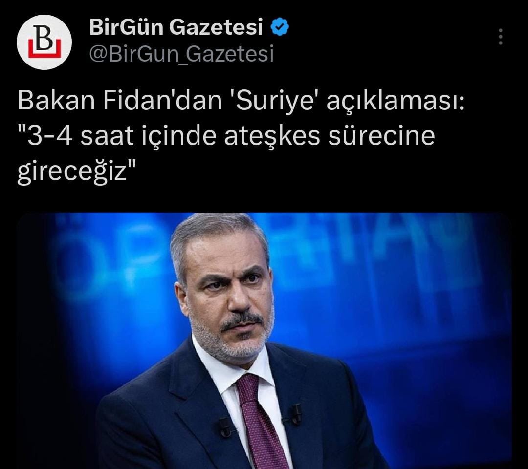 Prof. Dr. İlhan Uzgel (@ilhanuzgel) on Twitter photo Sayın <a href="/HakanFidan/">Hakan Fidan</a>
📌”Suriye devrimi” dediniz, ülke İsrail’in arka bahçesi oldu.
📌Siz “Ümmet” fantezileri kurarken, İsrail Suriye’nin egemenliğini tanımıyor, ülkeyi parçalamaya çalışıyor. Havadan istediği yeri bombalıyor, karadan ilerliyor.
📌Kınama dışında hiçbir şey Sayın <a href="/HakanFidan/">Hakan Fidan</a>
📌”Suriye devrimi” dediniz, ülke İsrail’in arka bahçesi oldu.
📌Siz “Ümmet” fantezileri kurarken, İsrail Suriye’nin egemenliğini tanımıyor, ülkeyi parçalamaya çalışıyor. Havadan istediği yeri bombalıyor, karadan ilerliyor.
📌Kınama dışında hiçbir şey