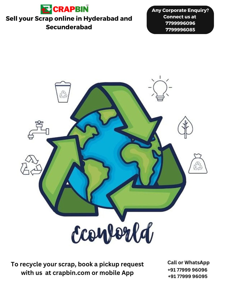 ♻️ Give your scrap a second life!
Join the green movement by recycling from home and making a positive impact on our planet 🌍💚