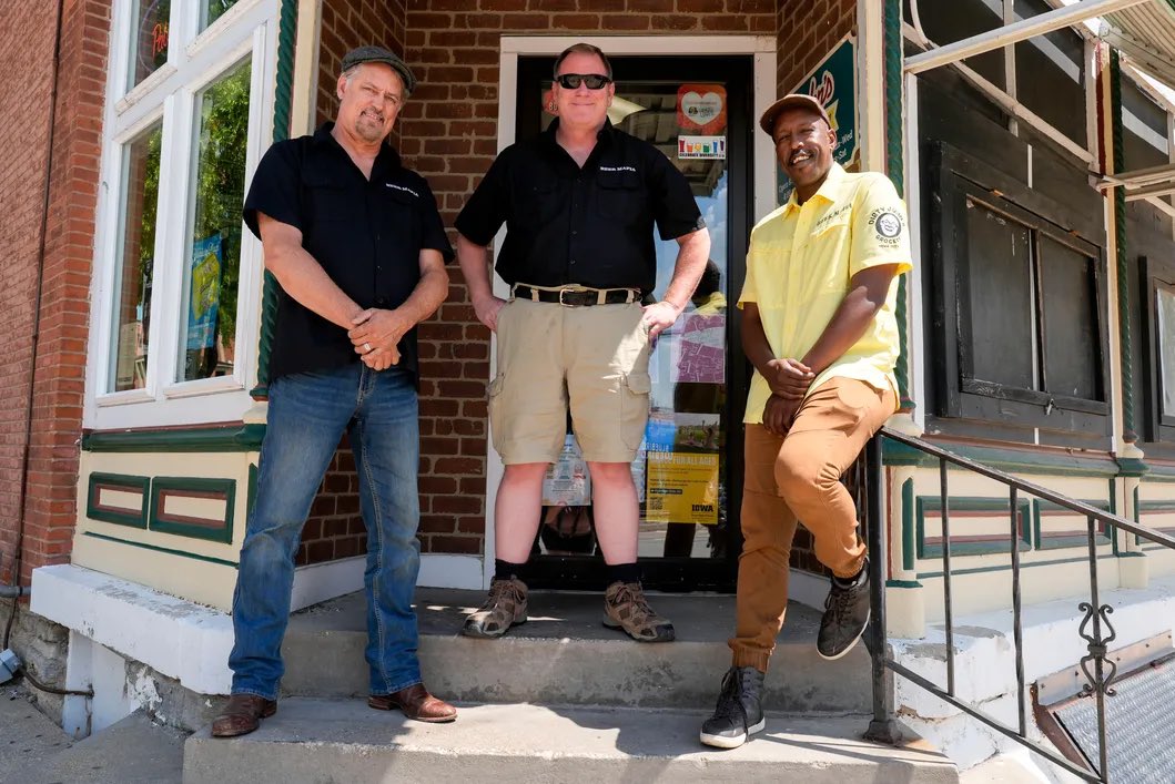 TheSteveSherman's tweet photo. #Showrunners take a realtor who writes books, a small town grocery store owner who loves local history, and a first generation immigrant who makes movies and you’ve got the foundation for the best Iowa movie since Field of Dreams! Get ready for Death of a Brewer! LFG! https://t.co/XU0n0MTjh8