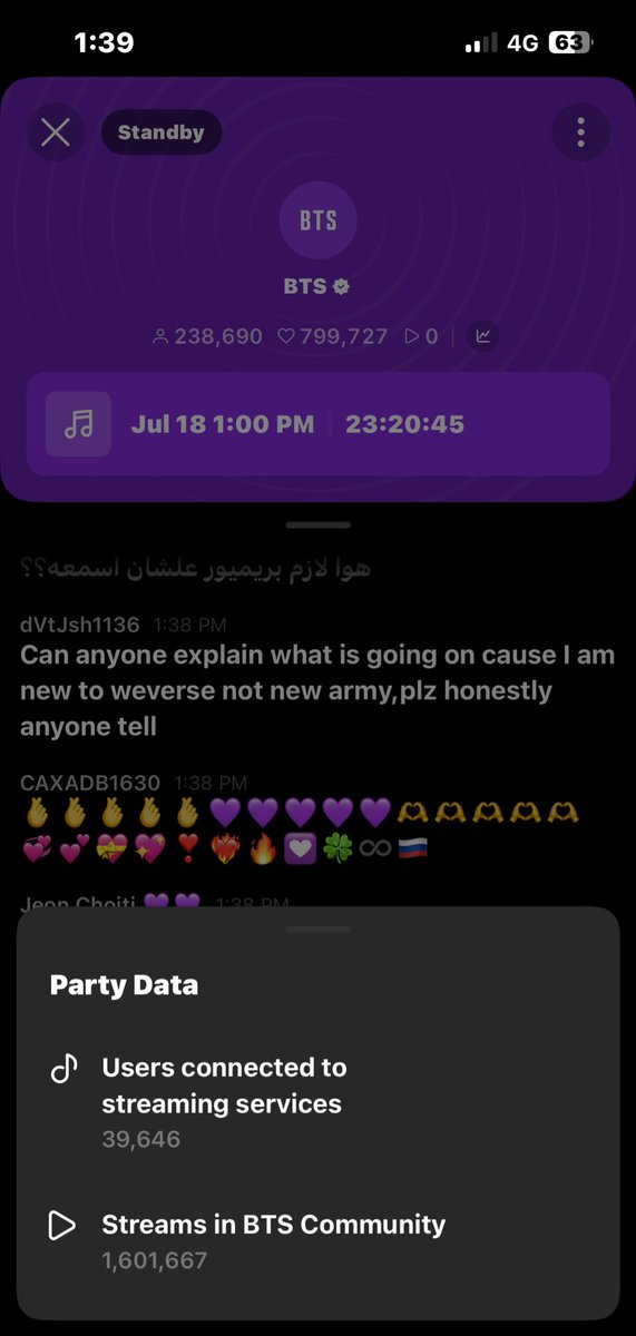 39k connected to streaming services ( they require premium accounts if im not wrong) this is already higher than their usual stationhead listening party and listening party is tomorrow not now so hopefully the numbers will increase