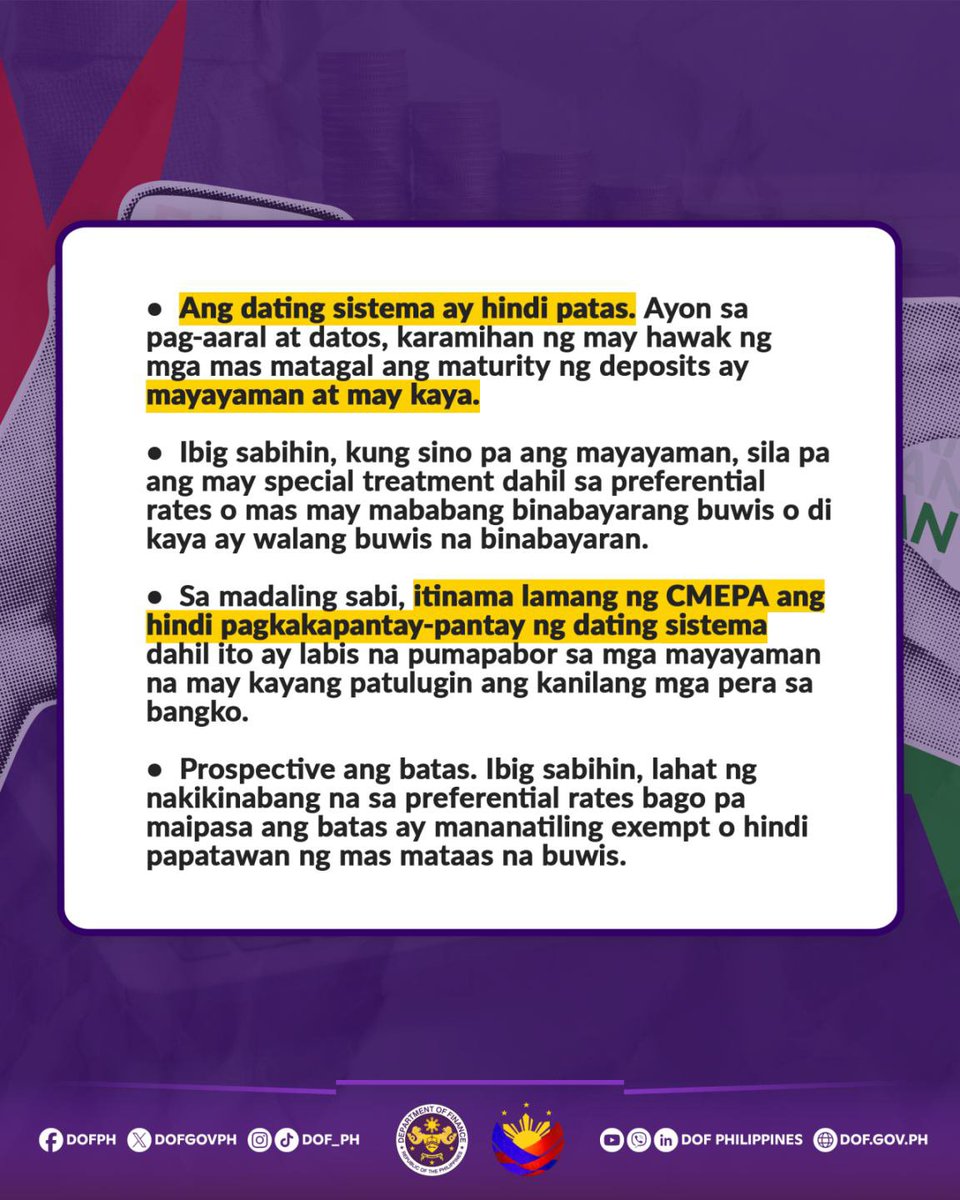 💡 Alamin sa mga sumusunod na infographics ang mga katotohanan patungkol sa 20% tax on interest sa savings ng mga depositors.