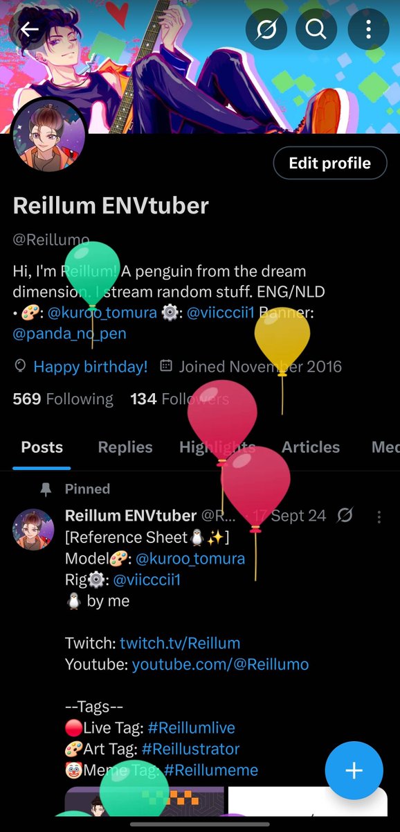 Reillumo's tweet image. 📢ANNOUNCEMENT📢
Today is my birthday! 🥳
I don't really know if I can do anything special for it this year, but I'll definitely have a stream!
I'll be streaming tomorrow at 8pm (GMT+2)!
Hope to see you there!
#Reillumlive #VtuberUprisings #birthday
