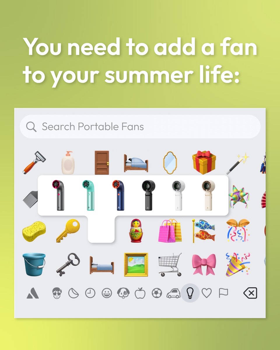 Summer isn't complete without an Aecooly portable fan! ❄️ Which one is your must-have? Happy #WorldEmojiDay!!!

#portablefan #staycool #minifan #Aecooly #AecoolyAeroUltra #AecoolyHalo02 #musicfestival #summeressentials