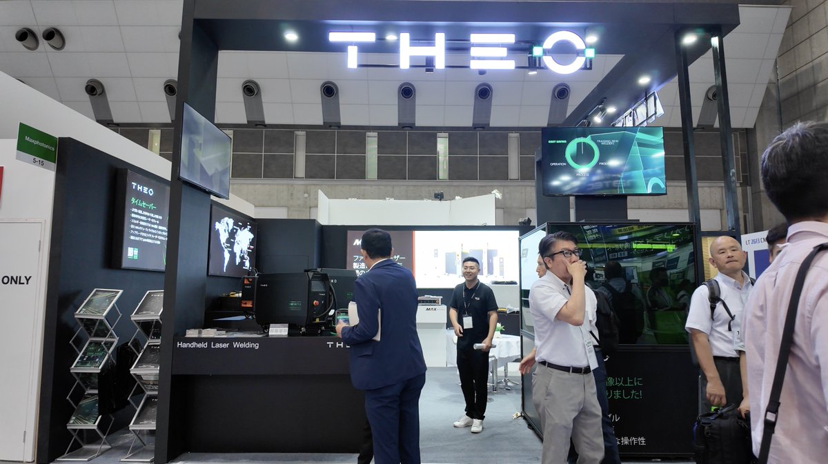 Maxphotonicsofc's tweet image. Day 2 at #MFTokyo, we&apos;re feeling the buzz from our amazing audience!
Stepping into our booth, this time, we are showcasing the dynamic range of #Maxphotonics &amp;amp; #THEO products, waiting for you at #TokyoBigSight🇯🇵
#Laser #welding #handheldlaserwelding #laserwelding #fiberlaser