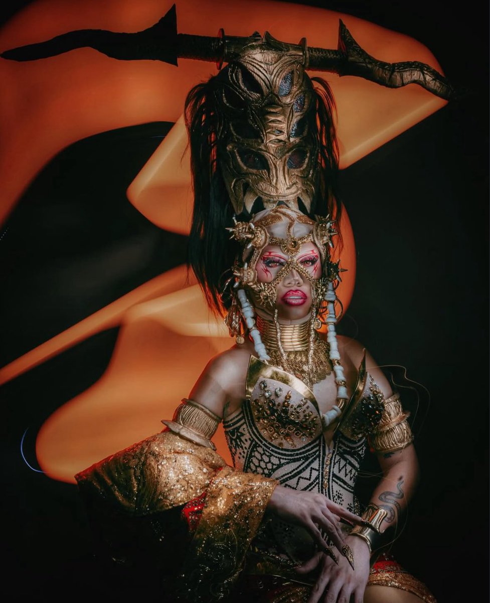 Drag_Crave's tweet photo. Khianna looks otherworldly in her Promo look for Drag Race Philippines: Slaysian Royale. https://t.co/BceRBKXcGy