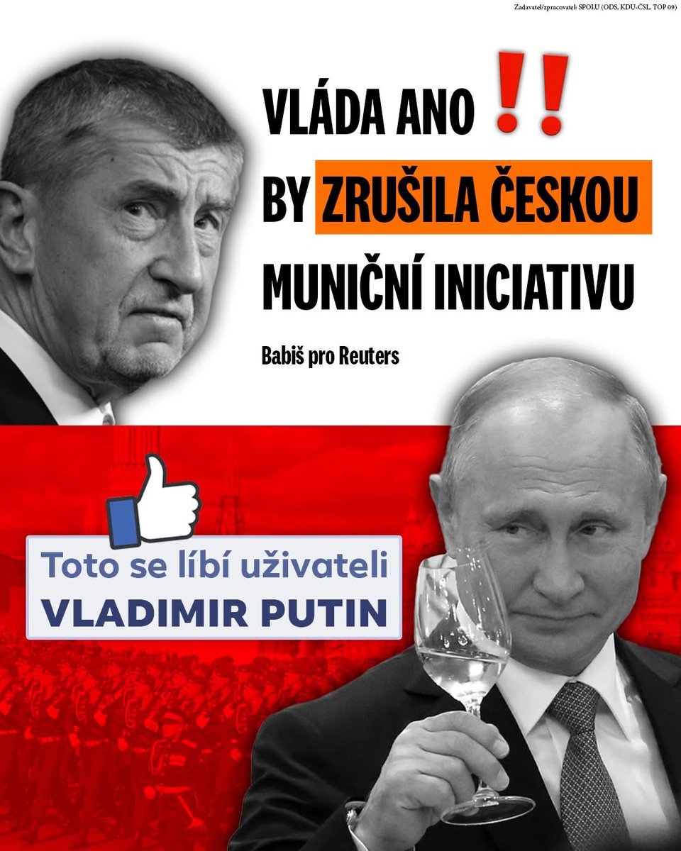 Jan_Jakob's tweet image. Babiš to nakonec jako vždy nevydržel: českou muniční iniciativu, která efektivně pomáhá Ukrajině bránit se před ruským agresorem, by po volbách zrušil.

Ještě jednou: Babiš chce zrušit iniciativu, která pomáhá bránit ukrajinské děti, ženy a muže před ruskými kulomety a mučírnami.