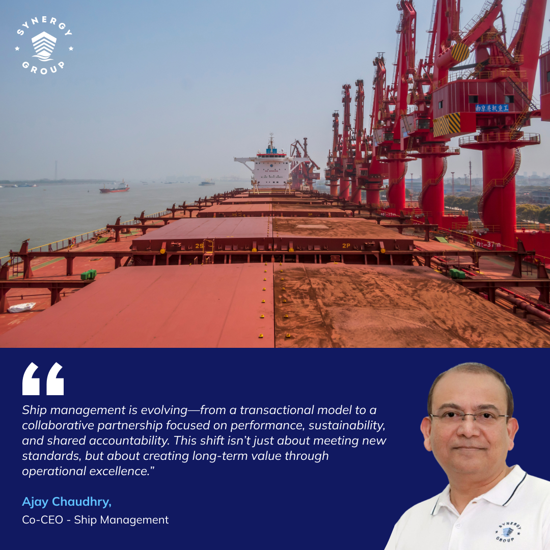 Navigating the future of ship management ⚓️
From predictive analytics to dual-fuel training, Synergy Marine Group's Co-CEO Ajay Chaudhry shares how we’re aligning performance, sustainability &amp; people at scale.
Read more via LinkedIn ⬇️
🔗linkedin.com/posts/synergy-…