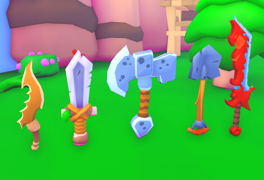 Weapons for a upcoming pet game :>