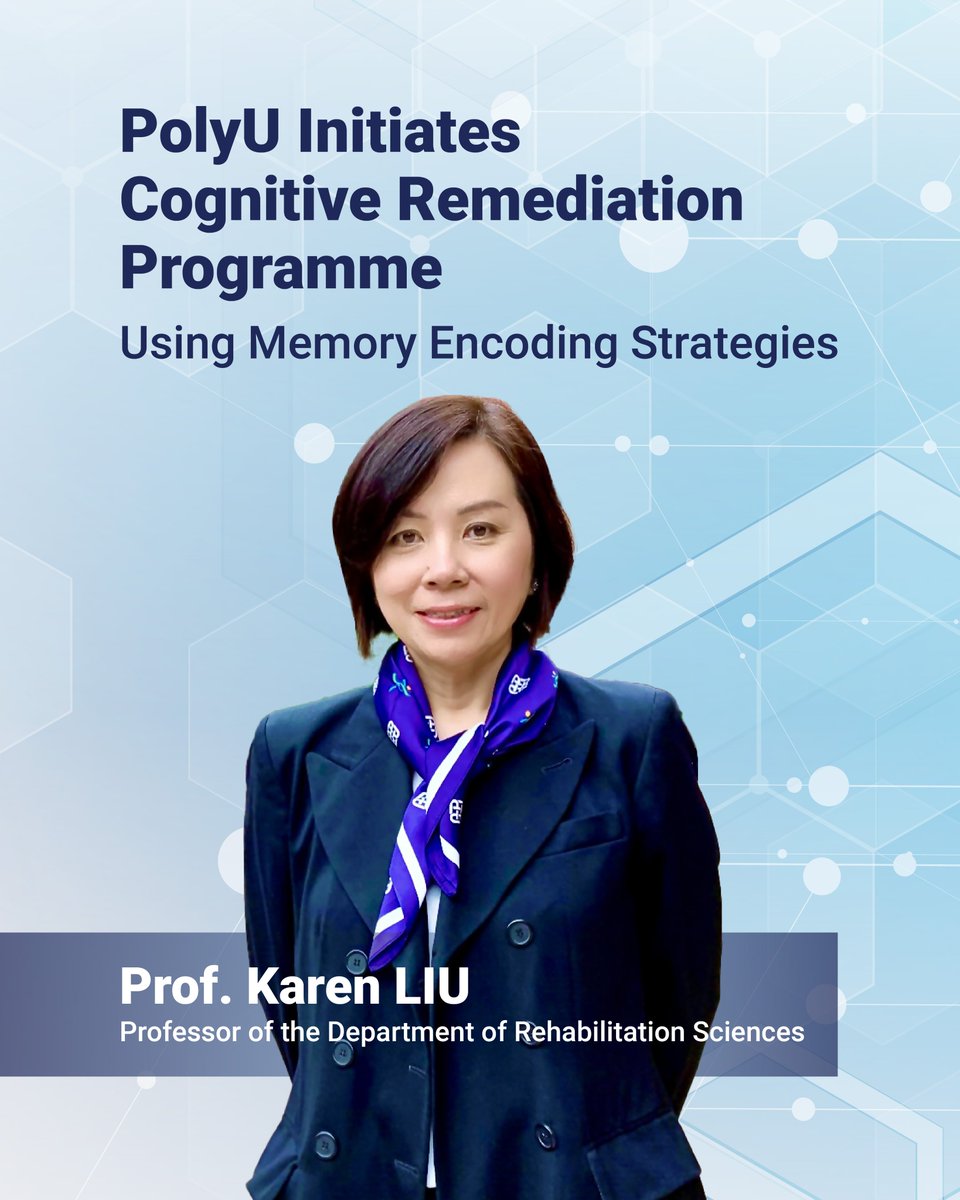 To address Hong Kong's aging population and growing prevalence of dementia, PolyU has developed an innovative mobile application-based cognitive remediation programme, Enhancing Memory in Daily Life (E-MinD Life). The programme was developed by Prof. Karen LIU, Professor of the
