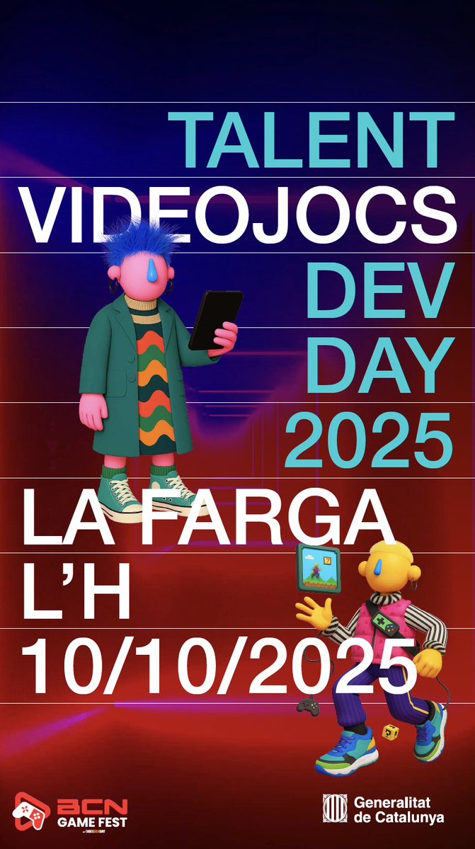 👾Torna el Talent Dev Day!

<a href="/culturadigicat/">Cultura Digital</a> impulsa un espai de trobada d’empreses de videojocs amb estudiants i professionals al <a href="/bcngamefest/">BCN Game Fest</a>.

Consulta el programa que incorpora xerrades, fira d’ocupació i més!

🔗Més info a gen.cat/4eBdSvo
