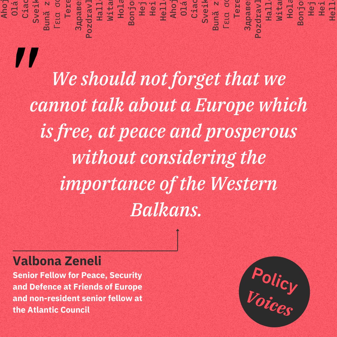 FriendsofEurope's tweet image. 🔊Make sure to tune into the third episode of #PolicyVoices, the latest in the 'Overcoming Polarisation' series from @debatingeurope, where we are joined by @ValbonaZeneliTo, Senior Fellow at Friends of Europe, and @NathalieTocci, Director of @IAIonline.
👉Listen here:…