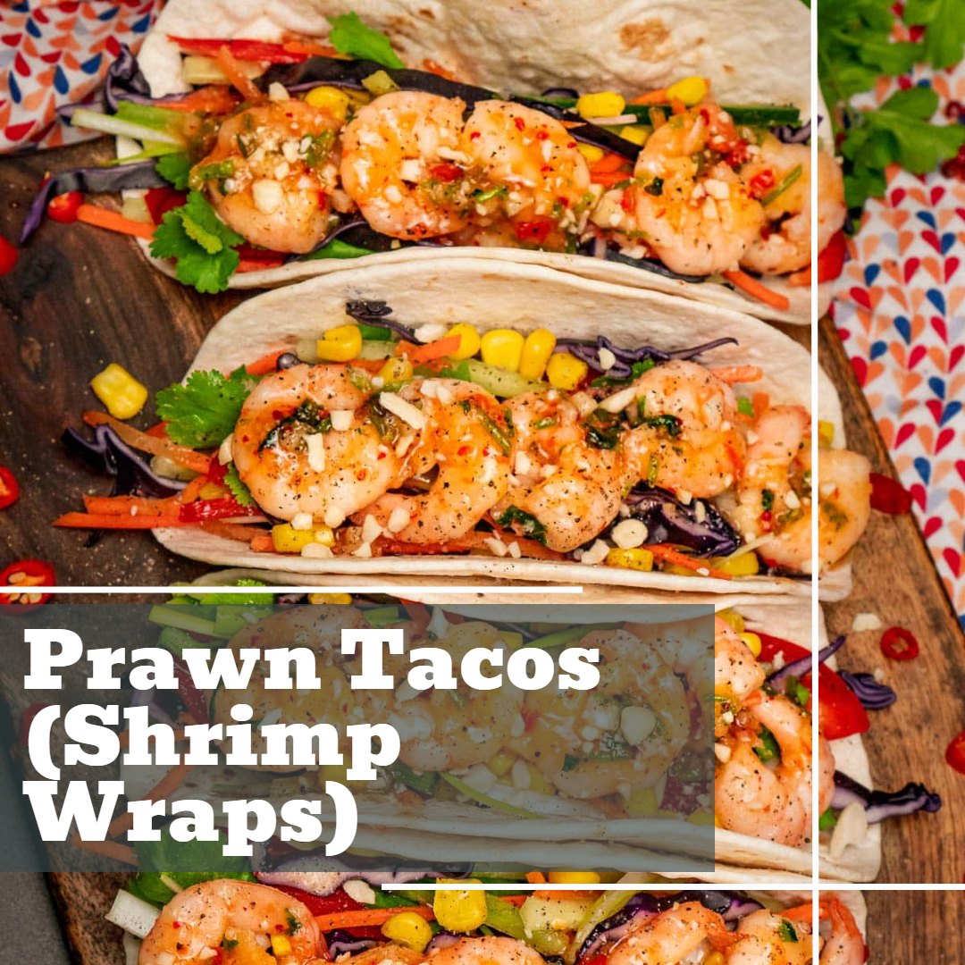 🍤🌮Love seafood tacos? flawlessfood.co.uk/prawn-tacos-sh… These Prawn Tacos are fresh, zesty, and topped with a sweet chilli sauce😍😋 #PrawnTacos #SeafoodRecipes #DinnerIdeas