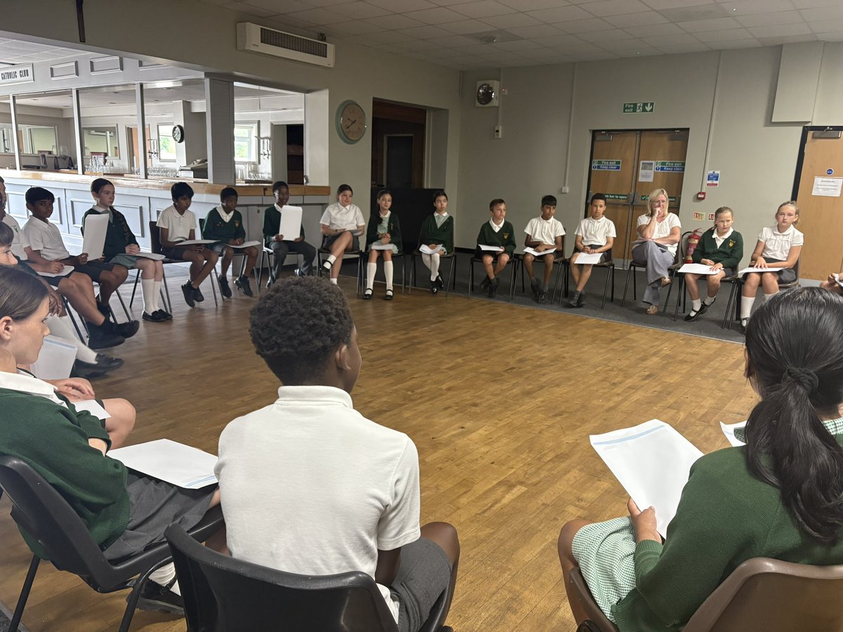 The start of retreat day for year 6, remembering our memories from our school year #FaithJourney #Memories #ChristAtTheCentre