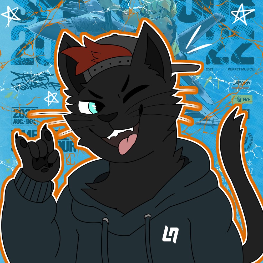 Revenge for ItsADefectThing! 🧡🐈‍⬛💙

#Artfight #Artfight2025