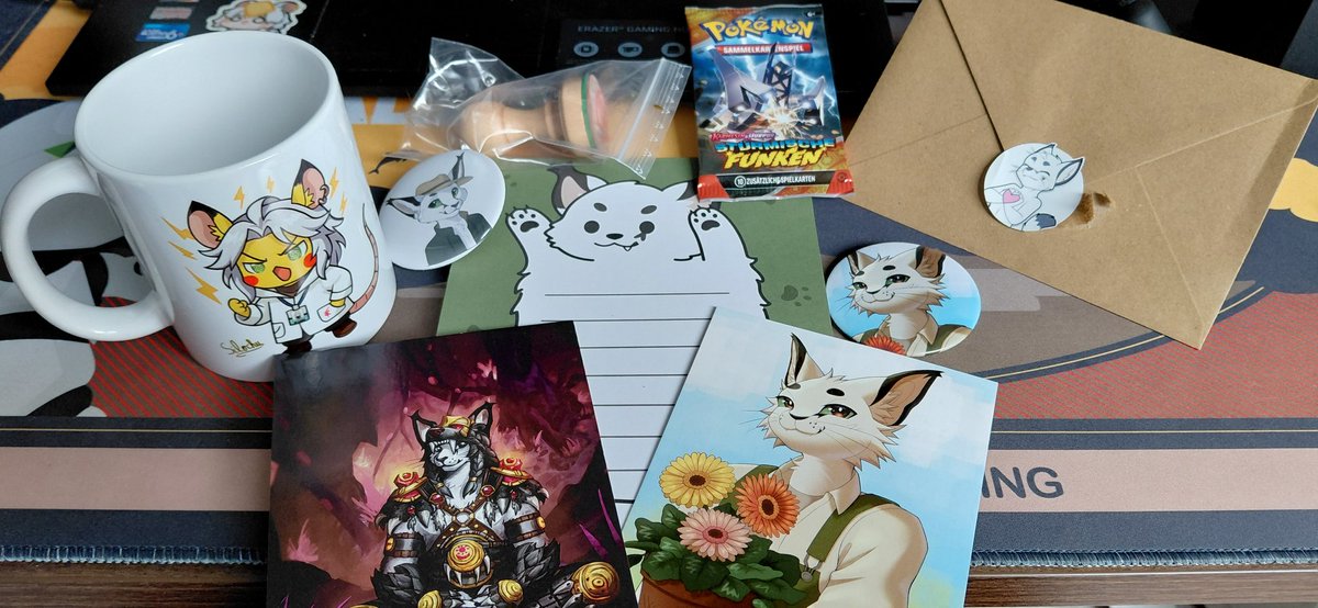 Weiß gar nicht, was ich sagen soll🥹
Schaut euch den ganzen Zeug an, es is so cool. Danke <a href="/mistermukip/">Mukip</a> für alles und danke für die Tasse mit dem Fanart von kaffeeklopper