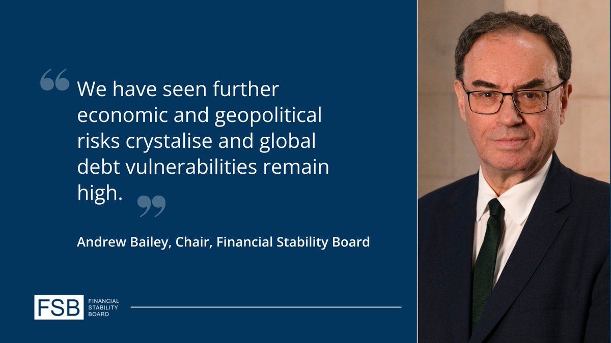 FinStbBoard's tweet image. As Finance Ministers and Central Bank Governors meet in Durban, FSB Chair Andrew Bailey underscores the need to remain vigilant to the risk of disruptive market moves bit.ly/44w6hLt
@g20org @bankofengland