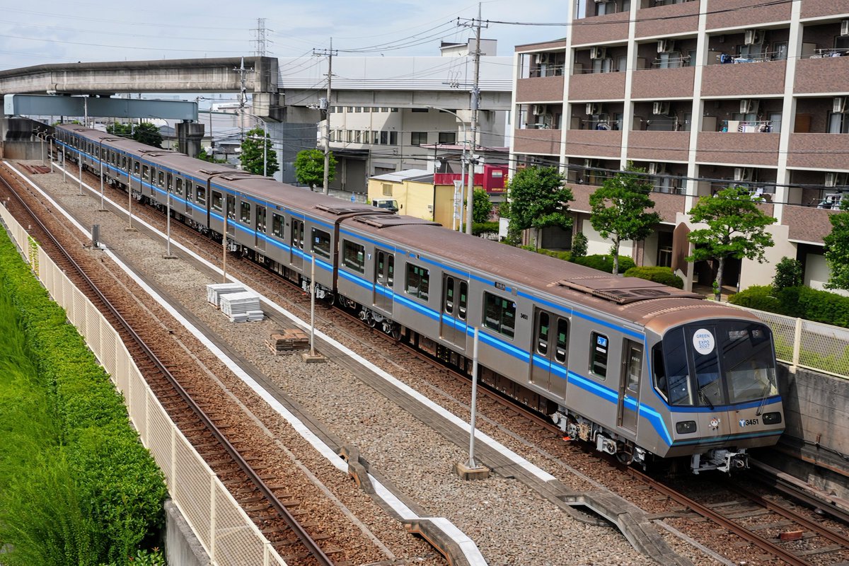 trainphoto2025's tweet image. 2025年7月17日
横浜市営地下鉄ブルーライン 3000R形3451F 上永谷出場試運転
新羽・新羽〜北新横浜
今回は往復地上区間にて。