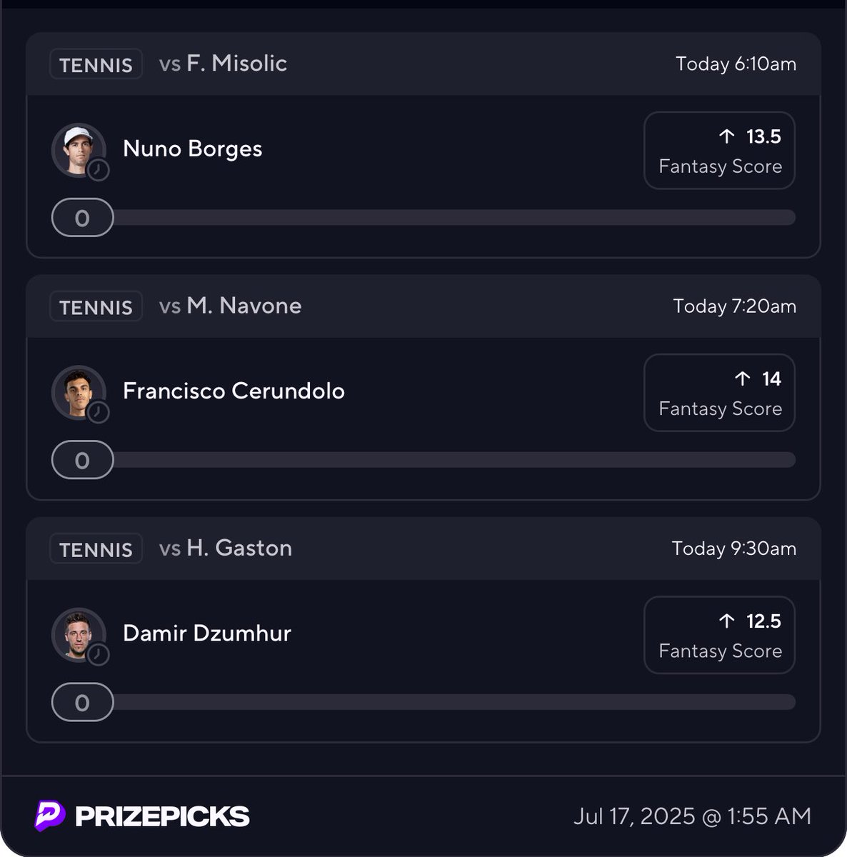 agent_meshi's tweet image. 🧱🎾 wake n cash 6x
dropping 2 slips for tomorrow
pick one or tail both
let’s wake up to some money 🎾🧹🤞🏼
🔗: prizepicks.onelink.me/gCQS/shareEntr…
🔗: prizepicks.onelink.me/gCQS/shareEntr…
❤️ if tailing. run it up
#PrizePicks #GamblingX #PlayerProps #tennis #ATP #WTA #ClaySeason #TennisPicks
