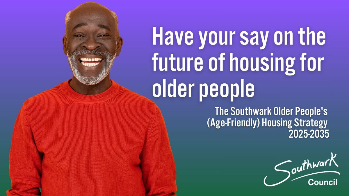 The Southwark Older People’s (Age-Friendly) Housing Strategy 2025-2035 aims to ensure older people have access to appropriate, affordable housing that enables them to live independently in their communities

We'd like to hear your thoughts and views

orlo.uk/Fkycx