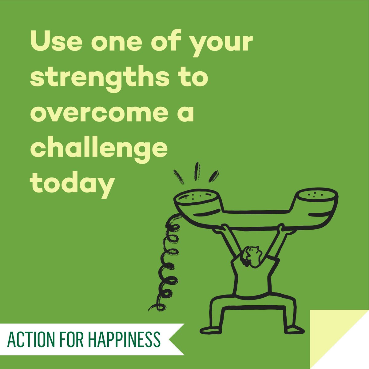 Action for Happiness (@actionhappiness) on Twitter photo Jump Back Up July - Day 17: Use one of your strengths to overcome a challenge today actionforhappiness.org/jump-back-up-j… #JumpBackUpJuly Jump Back Up July - Day 17: Use one of your strengths to overcome a challenge today actionforhappiness.org/jump-back-up-j… #JumpBackUpJuly