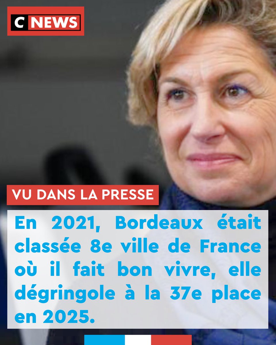 📣 Vu dans la presse | Je suis intervenue dans plusieurs médias ces derniers jours pour évoquer notre ville de Bordeaux : insécurité, avenir de notre ville, large rassemblement pour les municipales et inquiétudes sur sa transformation...

🗞️ CNews 👉 cnews.fr/monde/2025-07-…
⤵️1/5