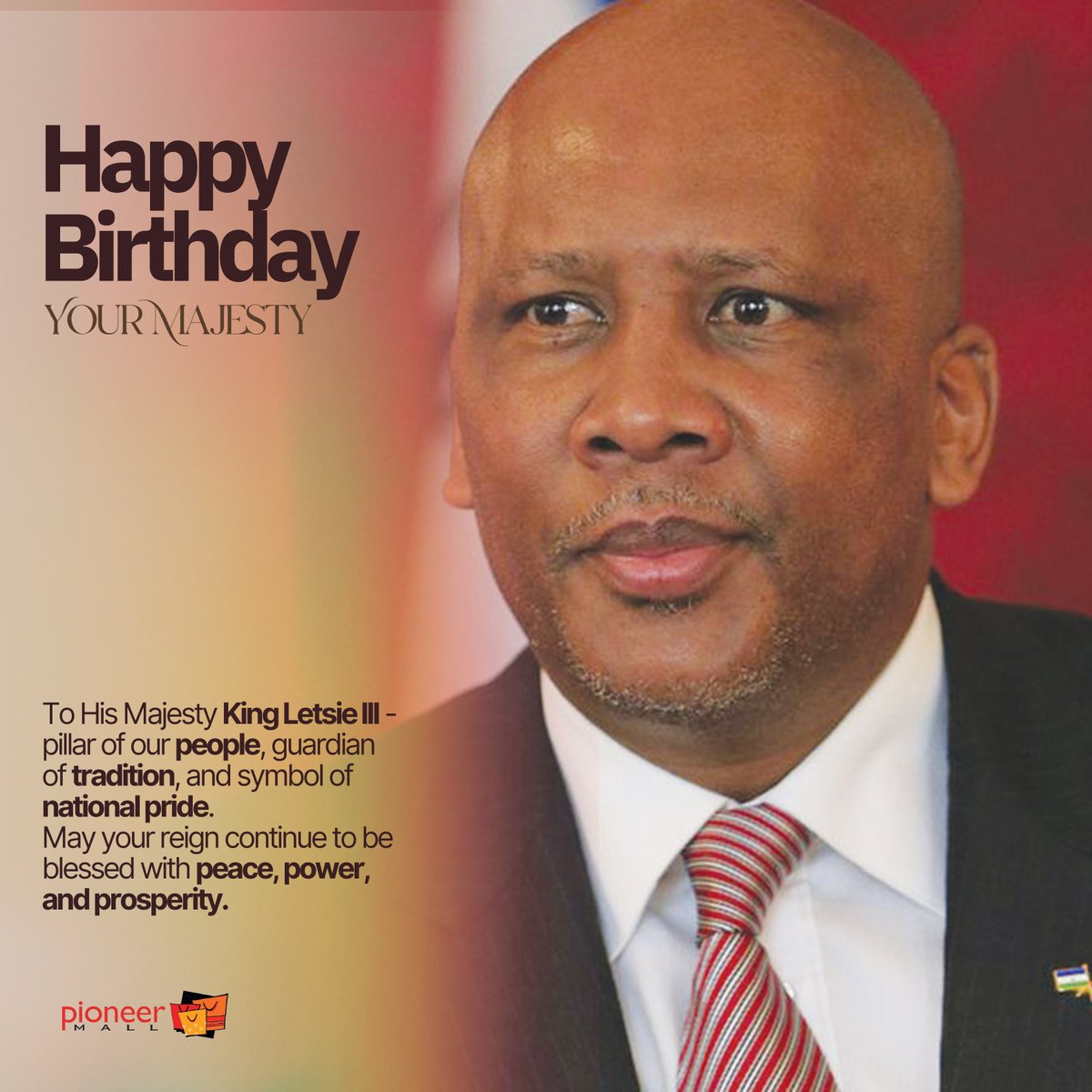 Celebrating His Majesty’s Birthday — A Day of Honour, Unity, and Pride

#lesotho #kingletsielll #Pioneermall