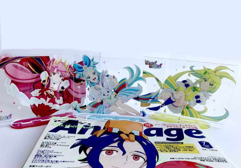 animage_tokuma's tweet image. 【アニメージュ／応募者全員サービス】
『プリンセッション・オーケストラ』アクリルスタンドのサンプルをご紹介。
本体:約145mm×約107mm。リップルたちのきらめく笑顔を堪能してください。
申込締切は7月31日（木）です。お忘れなく💕
#プリオケ
※トクマショップでも受付中。