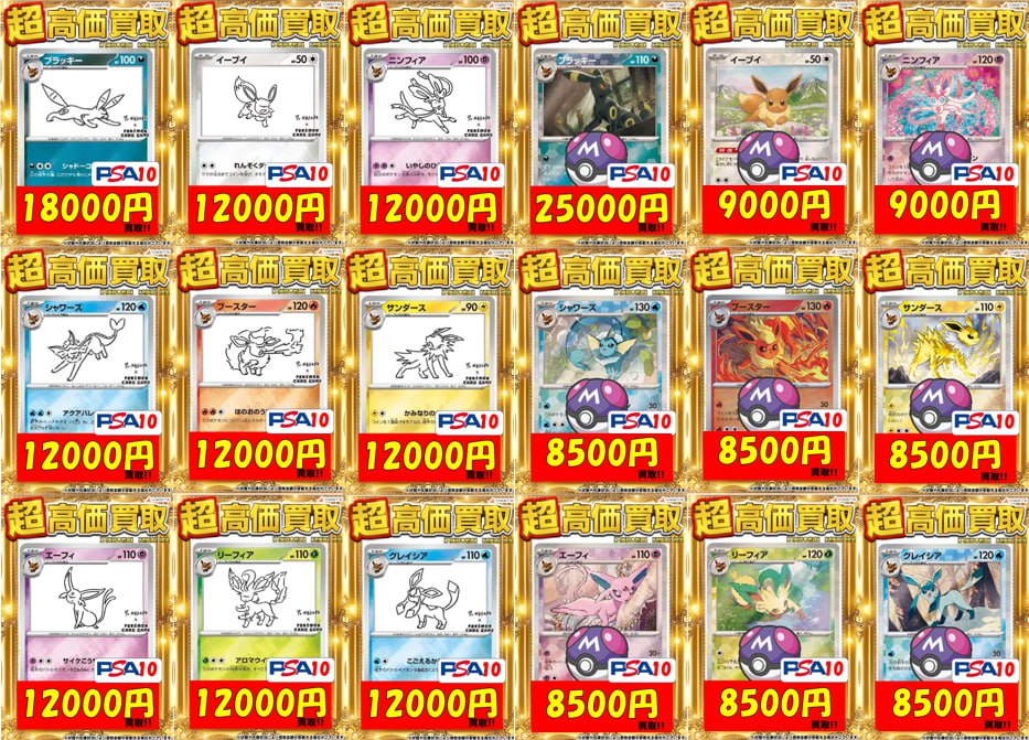 初期傷あり特価 NAGABA ナガバ ブラッキー ニンフィア 計2点 キズアリ ブラッキー ニンフィア リーフィア V VMAX グレイシアVMAX