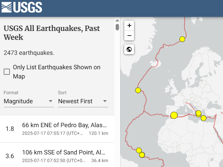 Hvorfor vises ikke jordskjelvene på Island?