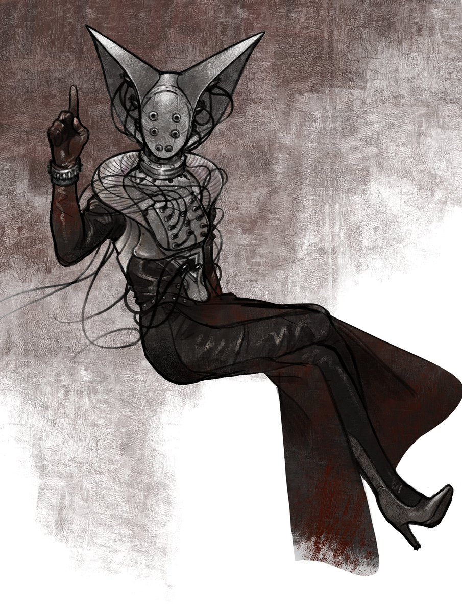 mikaelji's tweet image. Atomic Witch
character inspired by Glenn Martens's fashion collection, "The Gadget" and Mike Franchina's Artillery Witch