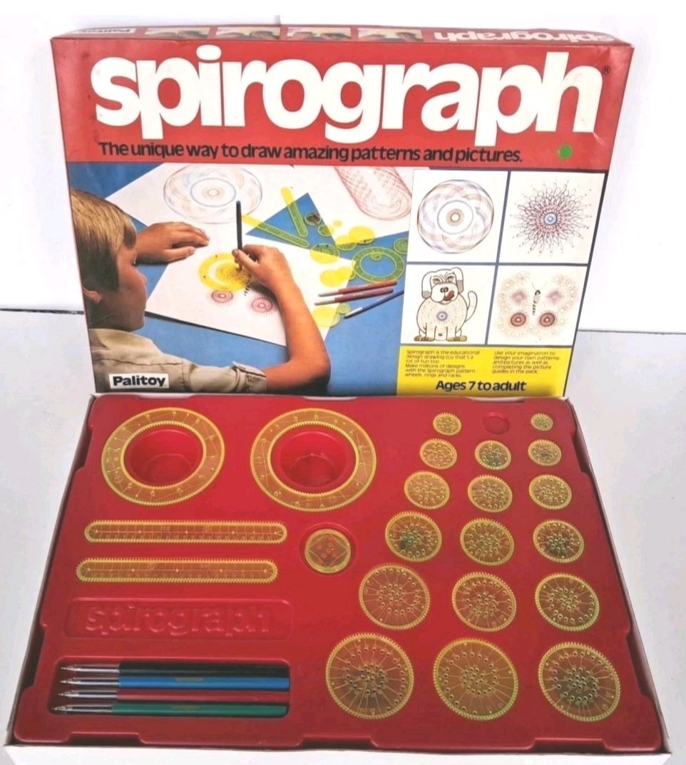 Margaret and I have received lots of queries about Toy Day.

Just to clarify:

Yes to Glo Worms
No to Girl's World 

Yes to Etch a Sketch
No to Mouse Trap 

Yes to Pelham Puppets
No to Cabbage Patch Kids

Yes to Viewmaster
No to Tomytronic 3D

Yes to Fashion Wheel &amp; Spirograph.