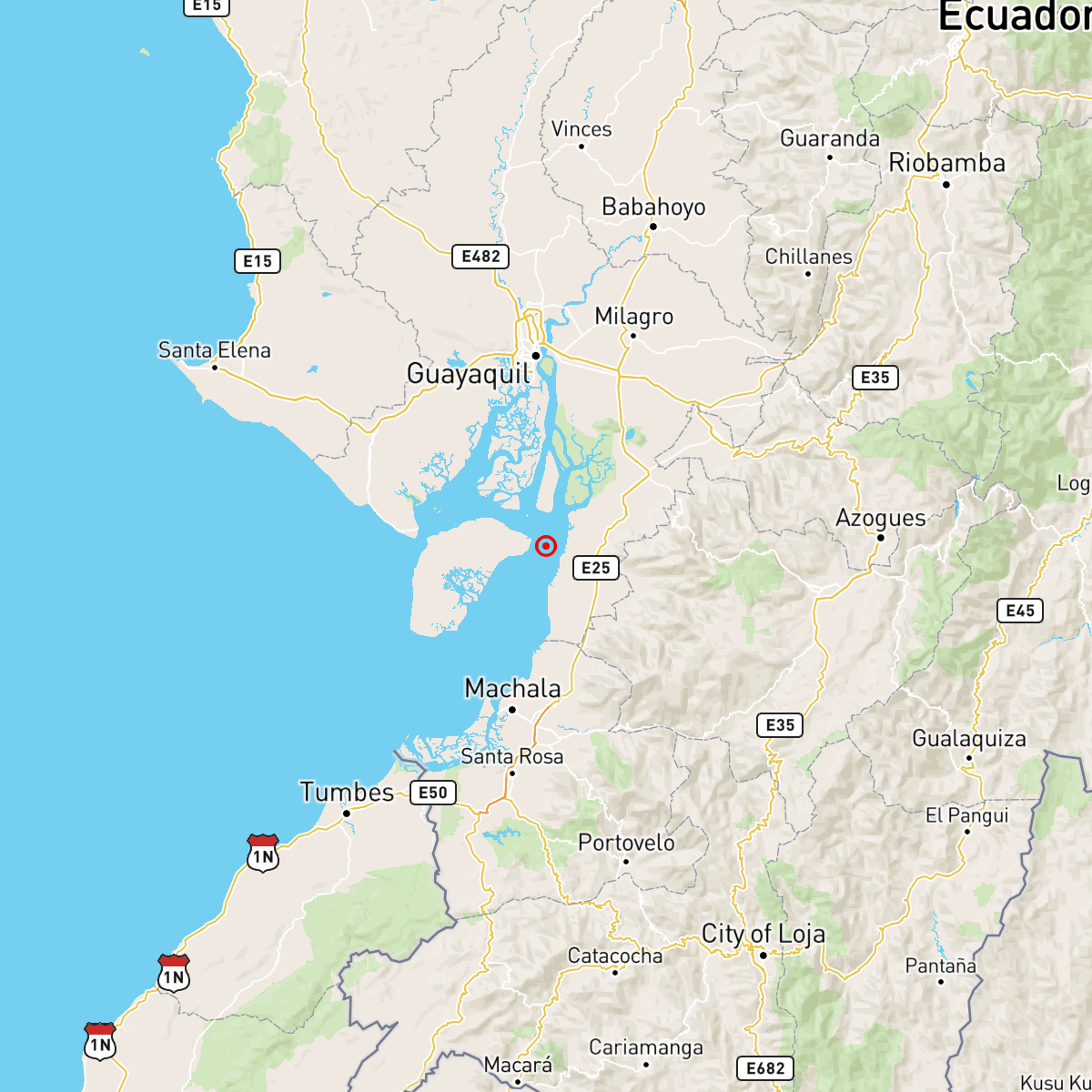 [REVISADO]
Evento: igepn2025nwke
Ocurrido: 2025-07-17 01:04:51
Mag.: 3.9MLv
Prof.: 13.0 km
Lat.: 2.764° S
Long.: 79.858° W
Localizado: a 23.43 km de Balao, Guayas
Sintió este sismo? Repórtelo: servicios.igepn.edu.ec/url/NTYyNQ==