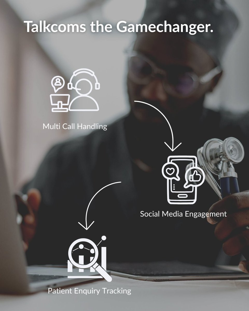 "Before Talkcoms, our call system couldn’t handle more than 2 calls. We missed so many patients." – AIC Kijabe Hospital

With Talkcoms, hospitals get:
✅ multi-call handling
✅ Social media engagement
✅ Patient inquiry tracking

Book a demo: talkcoms.co.uk/products/omnic…
#healthTech