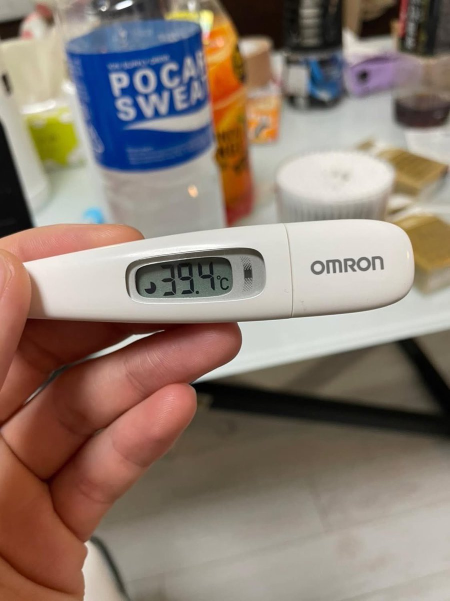 学業、仕事が毎日憂鬱な方へ 年間10回以上発熱する僕の体温計の写真を