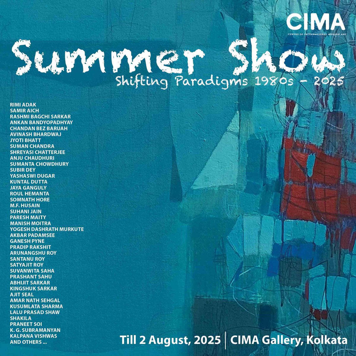CIMA’s summer show, Shifting Paradigms, journeys through the evolution of contemporary Indian art — from the bold experiments of the 1980s to the charged expressions of 2025.
⠀
📍 On view now | CIMA Gallery
🖼 Featuring over four decades of artistic breakthroughs
⠀