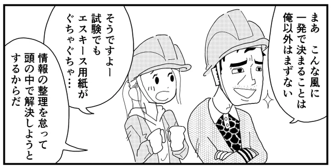 エスキースがぐちゃぐちゃになってしまう

▼手戻り防止には情報の整理 