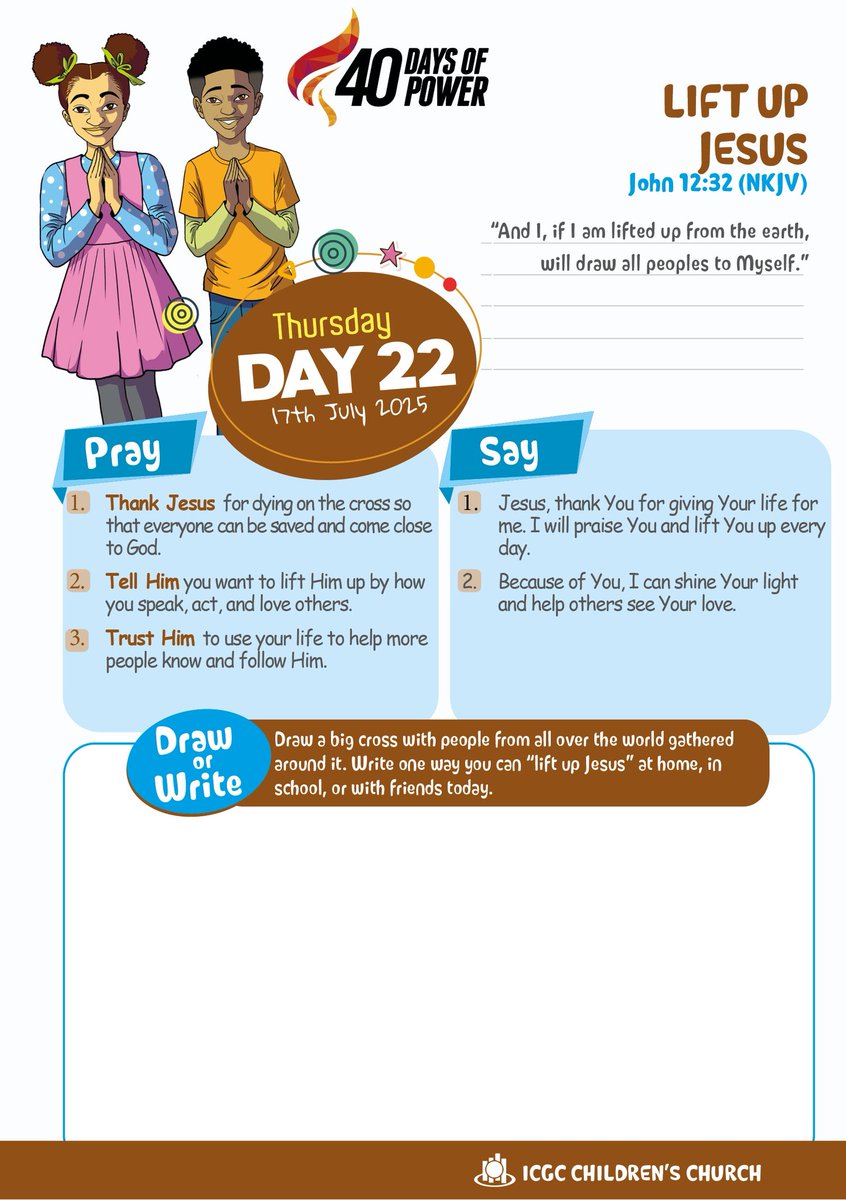 icgcrhematemple's tweet image. Day 22 of 40 Days of Power

THE HEAVENS ARE OPEN OVER OUR LIVES IN JESUS’ MIGHTY NAME, AMEN.

#40DaysOfPower #GW2025