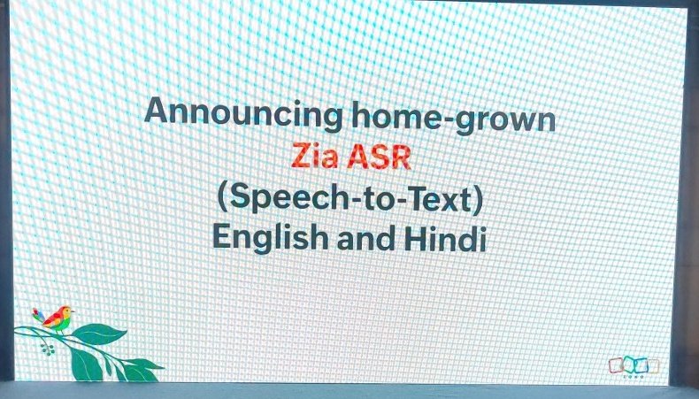 🚨Ramprakash Ramamoorthy, Director – AI Research, Zoho unveils Zoho enterprise LLM 
Zia LLM (models in three parameters)
Zia ASR (English and Hindi)
Also working on text to speech tool