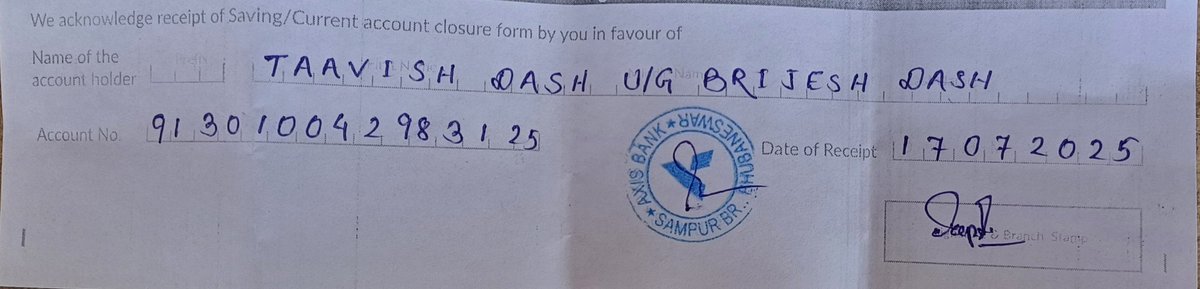 brijeshdash's tweet image. Banks earn thousands of crores from penalties for not maintaining minimum balance. And that too from a minor&apos;s account.  

Banks reach the threshold of minimum balance by regularly deducting amount in the name of various charges. 

Had to close my son&apos;s account today @AxisBank