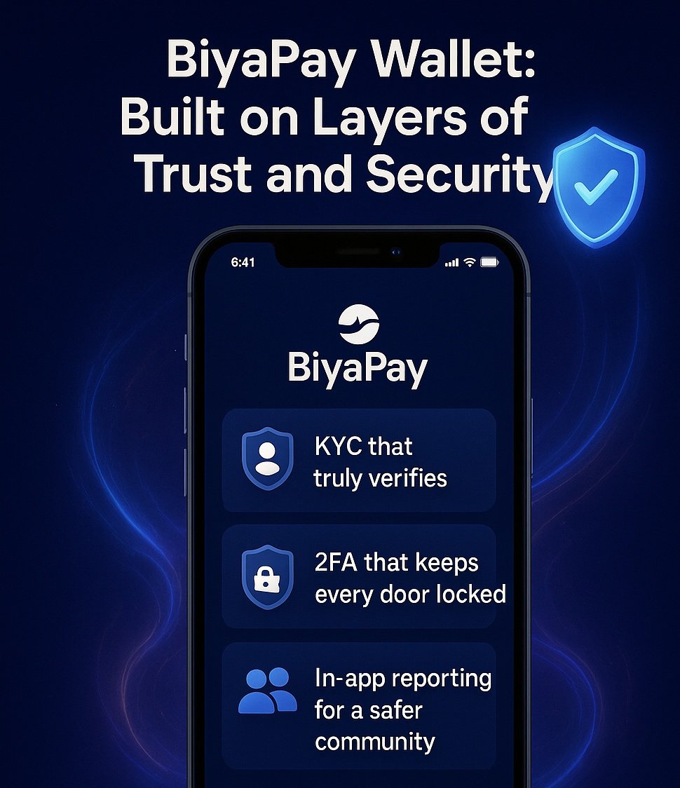 Have you ever wondered why @BiyaPayOfficial Wallet stands out from the crowd of digital wallets out there?

It’s simple  BiyaPay is built on a foundation of trust, security, and transparency. You will definitely love to see through their Features.
These are;

🔒 Unmatched