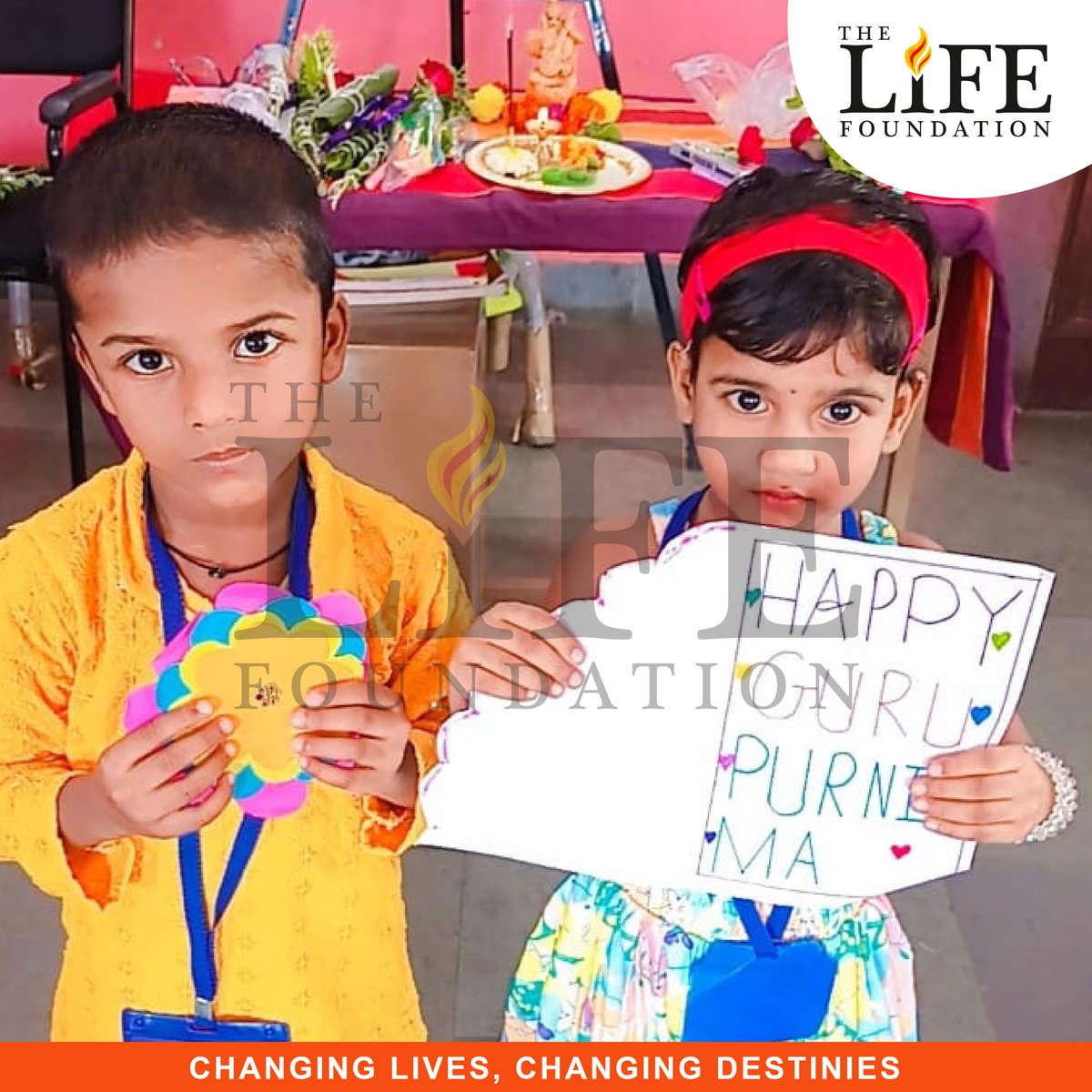 TLFNGO's tweet photo. On 10th July, under our Urban Initiative, we celebrated Guru Purnima at Poonam Nagar with 36 children, not just to honour tradition, but to recognise something deeply human: GRATITUDE. https://t.co/Z6RshA7iDO