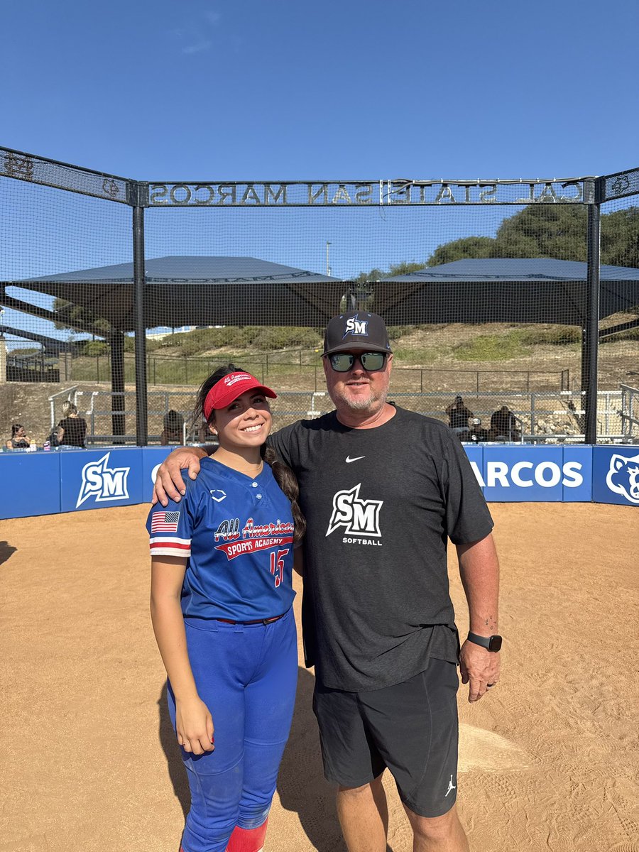 What a fun day today @SanMarcosSummerElite Camp with <a href="/CoachAJ10/">Coach AJ Robinson</a> and @Coachalyssarazo. Such a well ran camp. I left inspired and determined. I will continue to work hard and I will be better than yesterday. Thank for all the encouraging words. Next up is PGF. Hope to see you out