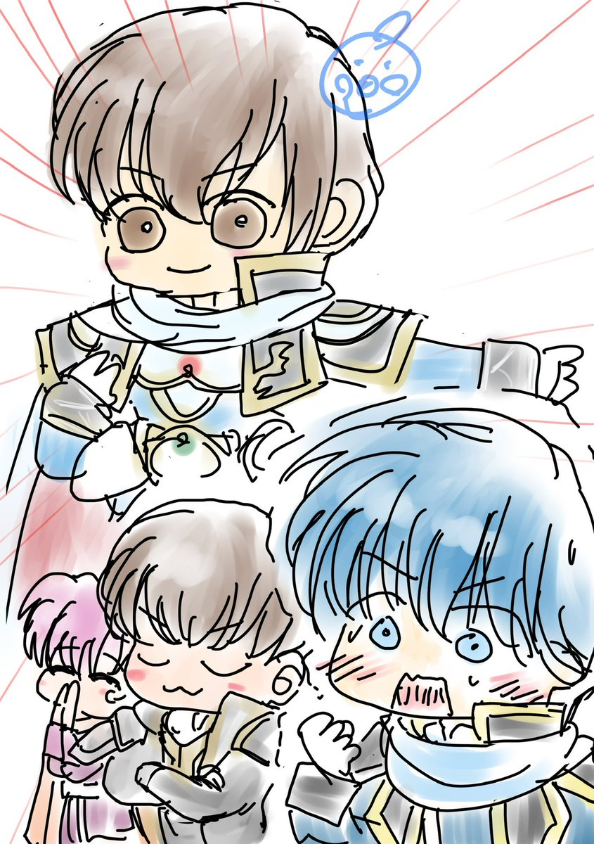 丘芽イン子@5/4東6 め02b (@okame_inco_feh) on Twitter photo 昼休みの30分クオリティですが!!!!
おめでとうーー!!!!! 昼休みの30分クオリティですが!!!!
おめでとうーー!!!!!