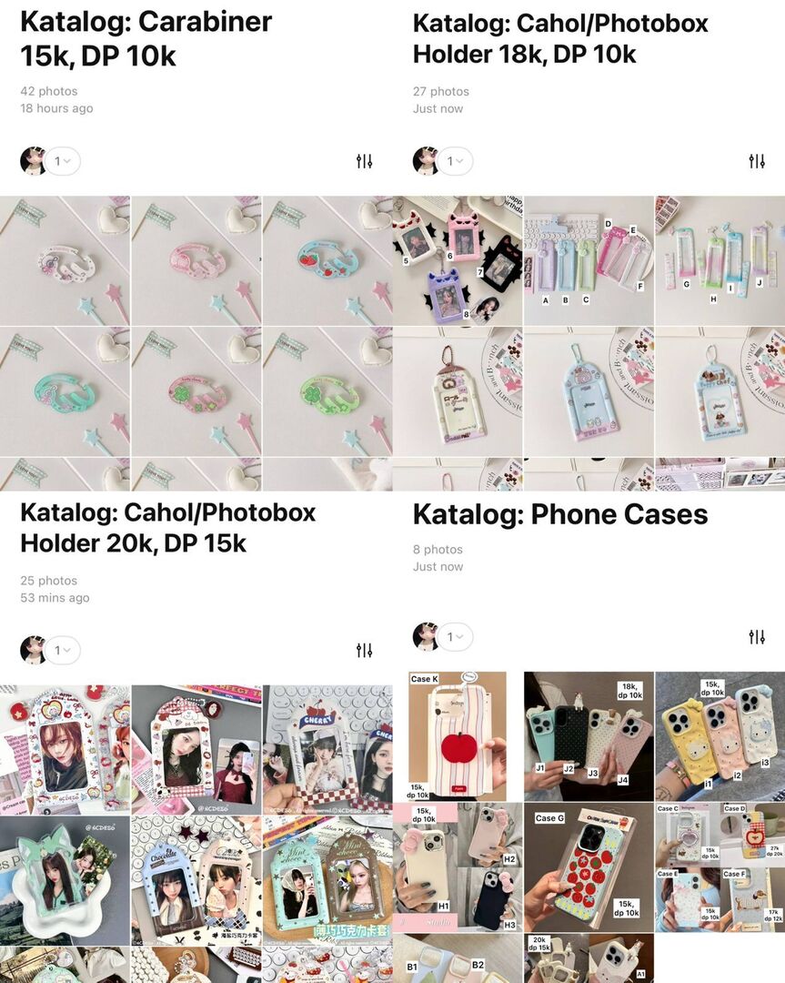 stuffsite's tweet photo. sells ⋆. 𐙚 ˚

hi! aku punya lebih dari 30 katalog buat cahol + carabiner + phone case yang murah meriah, start from 15k (est tax 5-12k)

batch ini close sebentar lagi! yang mau ikut PO/join GO LINE boleh rep @ nya yaa ^__^ (cattowiz) https://t.co/cP6gEmHngQ