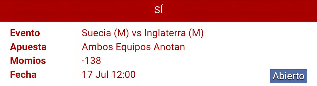 ObsonPicks1's tweet photo. PICK PARA MAÑANA EUROCOPA FEMENIL.
➡️Ambos anotan en Suecia vs Inglaterra.

El ambos anotan en este partido considero que es muy viable, ya que las dos selecciones tienen buenas ofensivas y seria raro que una de estas selecciones no marcara mañana.

¡VAMOS POR ESE VERDE!🍀🟩🌵 https://t.co/9f4adPiopT