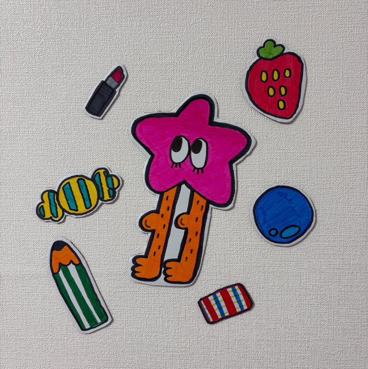 自作の田中五分郎さんダゾ❗️❗️❗️
#手作り　#オリキャラ　#そのうち  #グッズ作りたい　#田中五分郎さん