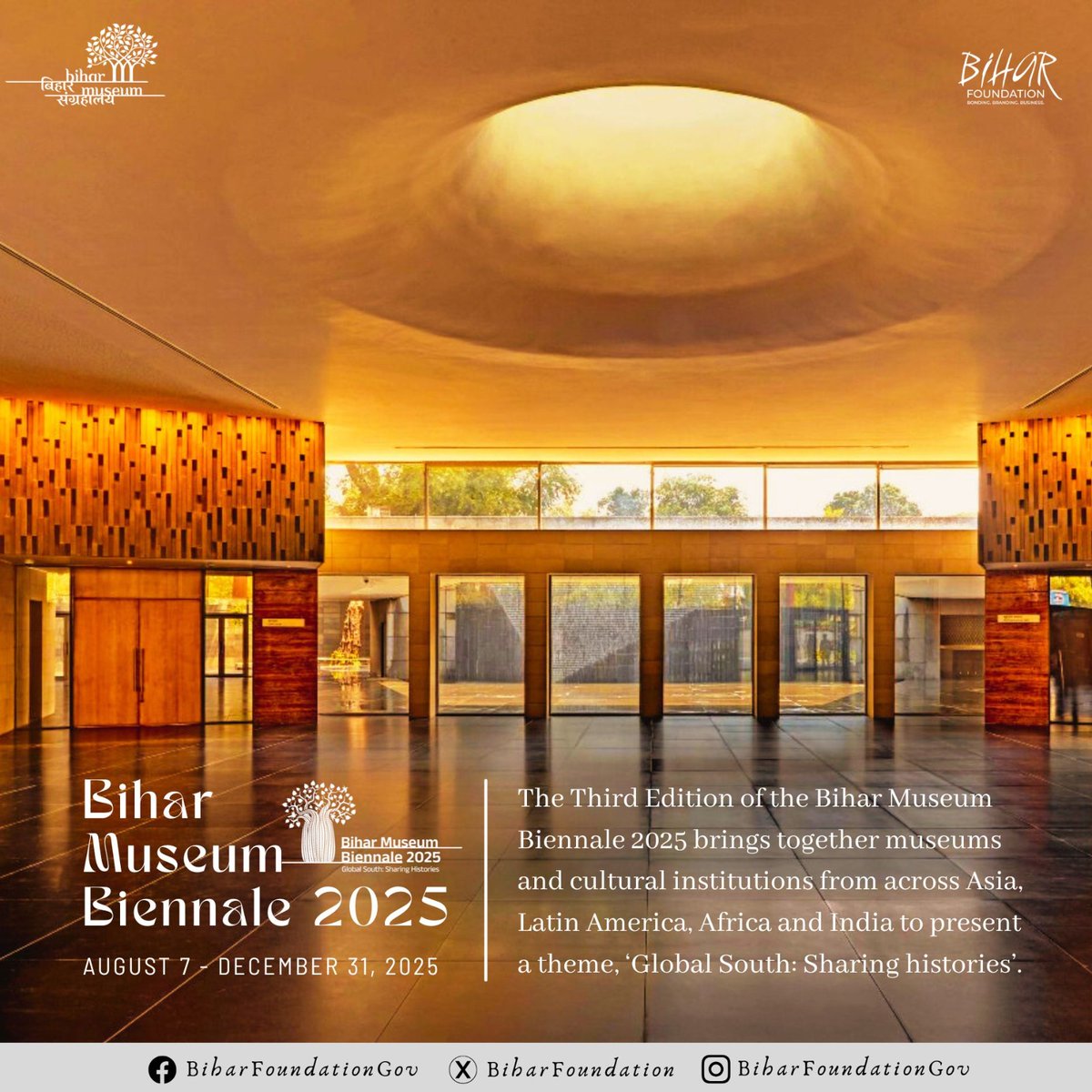 The Bihar Museum Biennale (BMB) is a pioneering initiative redefining the role of museums in a rapidly globalising world. It brings together museums, cultural institutions, and creative professionals to exchange ideas, curate shared experiences, and present diverse exhibitions!